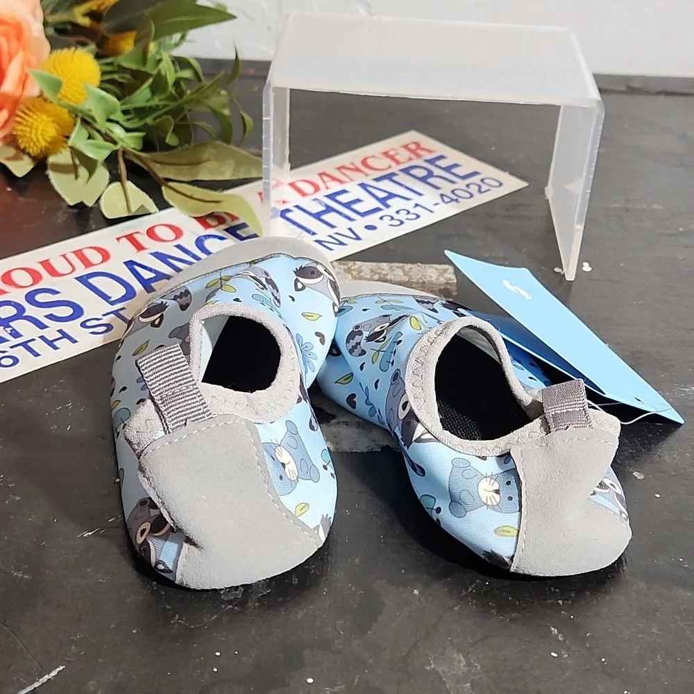 NING Bunny Raccoon Flower Flexable Water Shoes 8C